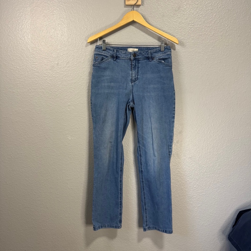 J.Jill Tried & True Fit Straight Leg Jeans Women's Size 8 Medium Wash